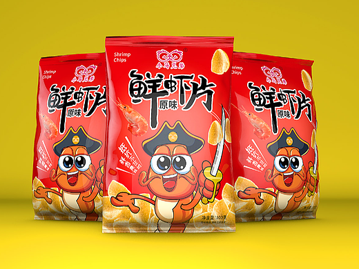 包装 虾片包装设计 食品包装设计 休闲食品包装设计