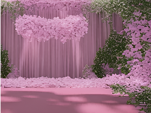 绯红色婚庆背景