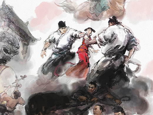 《脂砚斋重评石头记》插图之二（个人主页-ZNTk1MDIzMTI=） - 创作习作 - 站酷设计师AmuroJiang原创素材 - 站酷ZCOOL