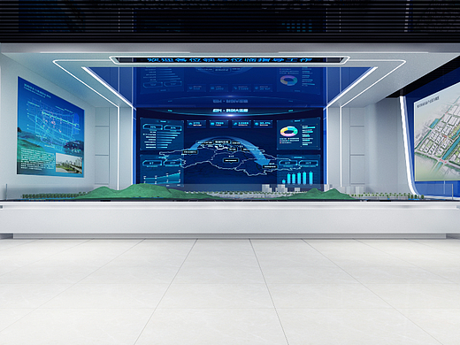 产业园展厅3D效果图