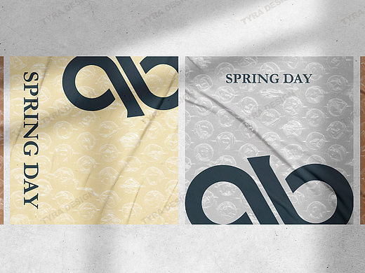 SPRING DAY男装logo设计（代入样机展示）