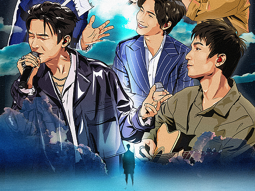 陈楚生0725生日单曲《我们》宣发插画