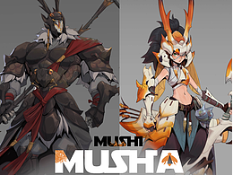 角色设计-MUSHIMUSHA
