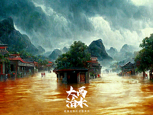 《山海经 海内经》大禹治水场景设计