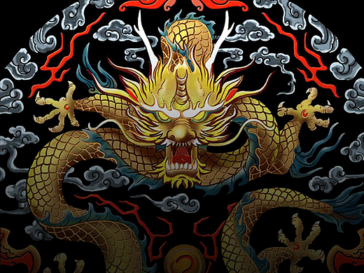 中国风龙纹样