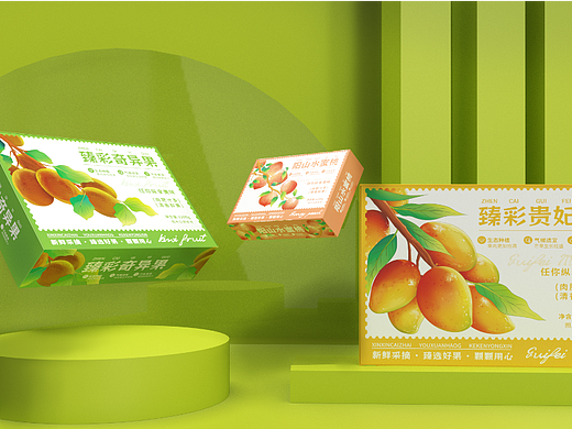 农产品丨一组水果包装设计