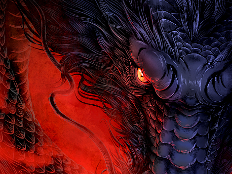 龍吟（个人主页-ZNjg1MjU4NDQ=） - 商业插画 - 站酷设计师疯姜大粒原创素材 - 站酷ZCOOL