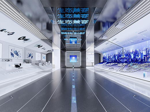 展廳設(shè)計 I 芯科技展廳策劃與空間創(chuàng)意設(shè)計全案（個人主頁-ZNjIwMDY0MzI=） - 商業(yè)空間設(shè)計 - 站酷設(shè)計師言井創(chuàng)意NarrWell原創(chuàng)素材 - 站酷ZCOOL