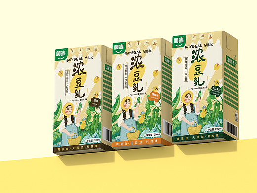 開鑫浓豆乳包装设计