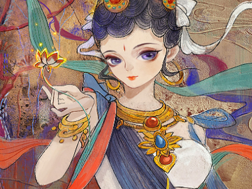 琴仙|插画|游戏原画|华哗画花桦儿_原创作品-站酷(zcool)