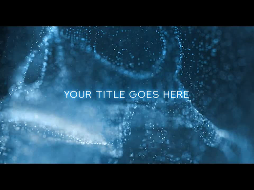 PR模板|大气背景发光粒子动态标题介绍电影片头开场