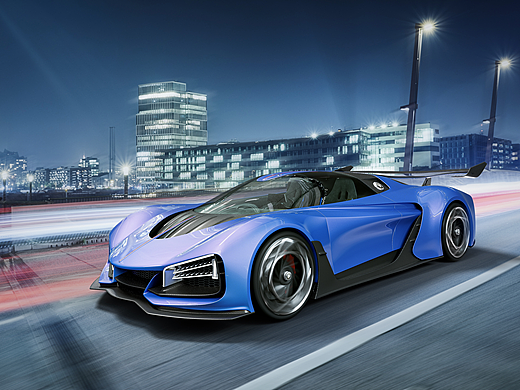 红旗s9 概念超跑渲染