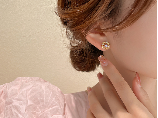 饰品耳钉无头风模特图拍摄