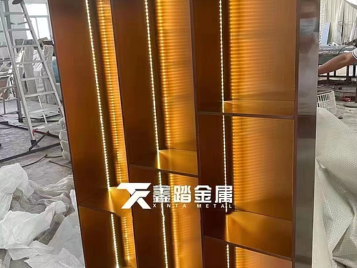 不锈钢带灯壁龛带灯不锈钢储物柜