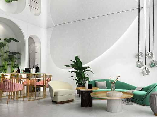 美容院—素雅柔美的空间，让你遇见更美的自己！