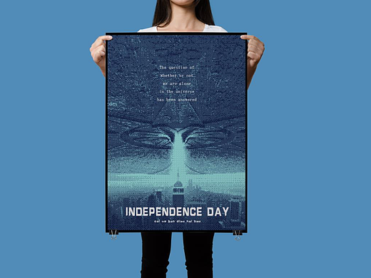 【第二十三天】复古半调效果海报