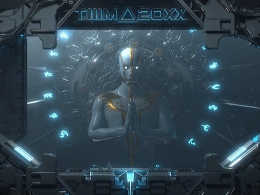 C4D机械开门动画