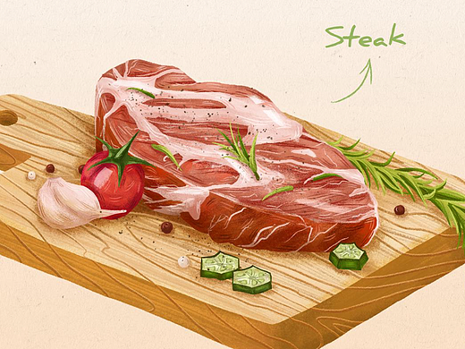 美食插画