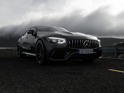【C4D&OCTANE】AMG_GT63S