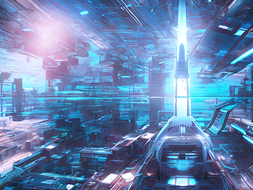 科技感，天蓝色，穿梭时空，激光，时间轴（个人主页-ZNjM1MzIzODA=） - AI作品 - 站酷设计师疯狂的兔纸原创素材 - 站酷ZCOOL