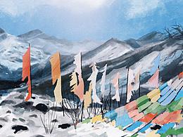 藏区的雪