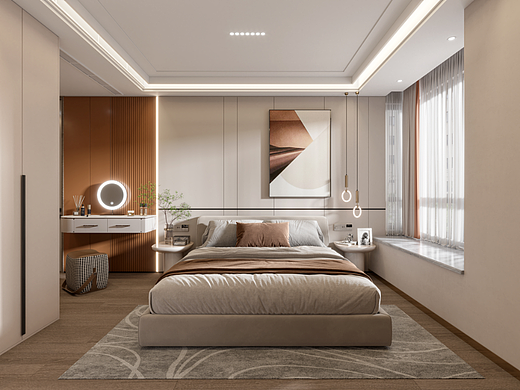 港式客餐厅加卧室