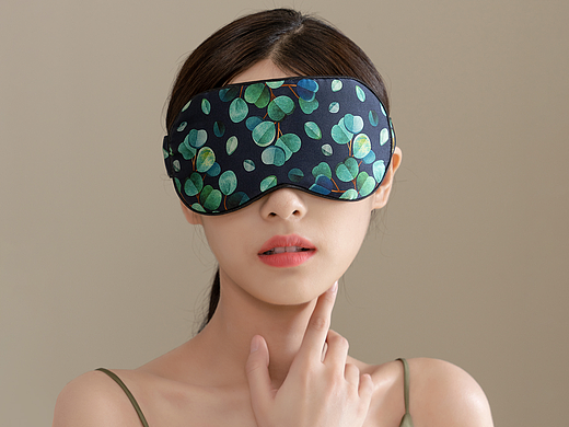 蒸汽睡眠真丝眼罩模特拍摄拍照
