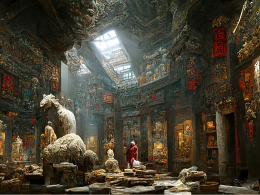 语境·石画坊 / AI影视概念场景