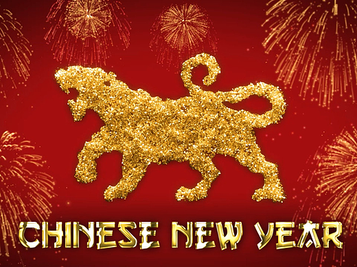AE模板 | 喜庆中国新年村志揭晓片头春晚节目开场