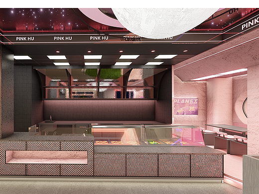 粉虎星球川面馆设计