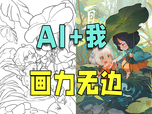 【流程】AI+手绘，完成复杂插画教程，武汉AI插画师
