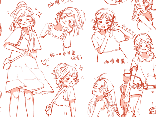 近期人物速写练习 | 甜妹 | 插画 | 