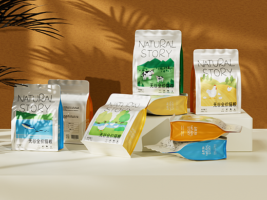 宠物食品包装｜猫粮包装设计