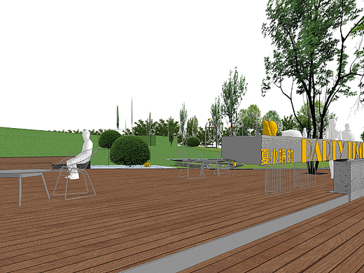 夏小蜗幸福港公园景观景观SU模型下载