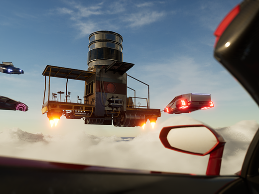 场景/模型/动画:空中加油站