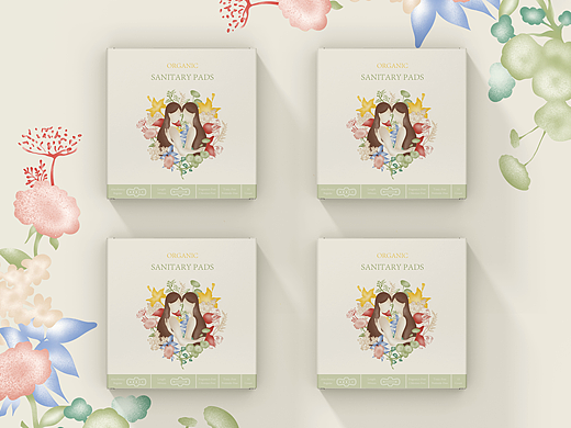ORGANIC SANITARY PADS___「产品包装设计」