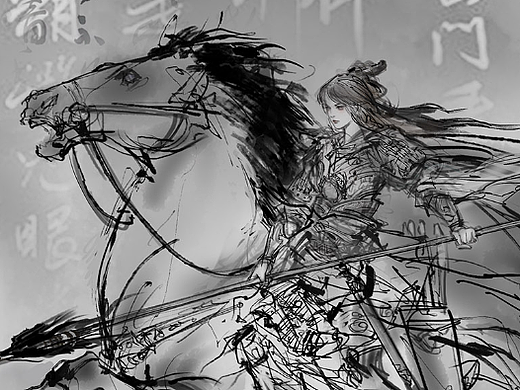 东方题材线稿系列（项目图以及个人创作）