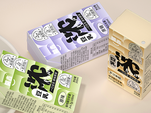 尚智×開鑫｜浓豆乳系列包装｜饮品包装设计