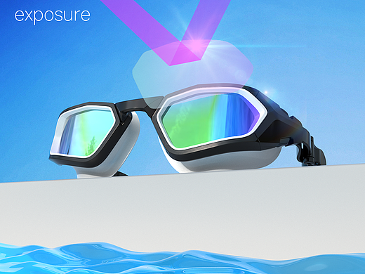 亚马逊产品渲染-泳镜