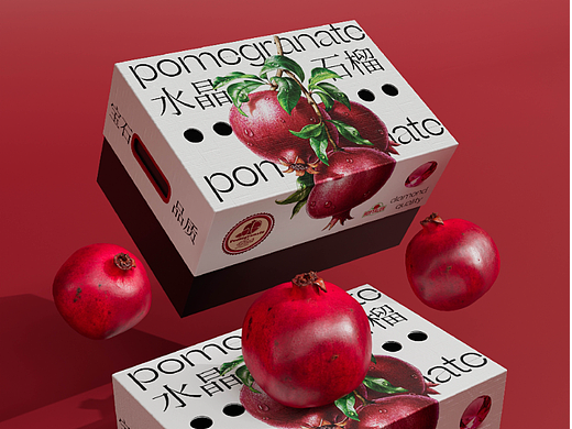 水果包装-水晶石榴包装设计