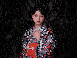 標(biāo)的鸮小紋和服設(shè)計