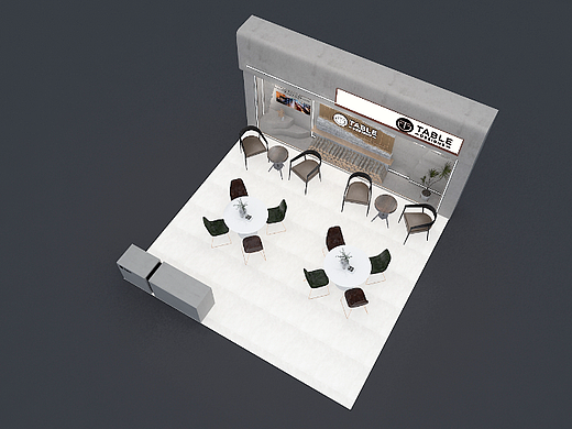 TABLE品牌展位设计3D效果图