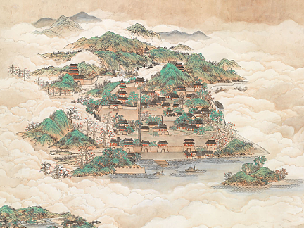 苏东坡行迹图手绘---从设计稿至国画绘制完成过程讲解
