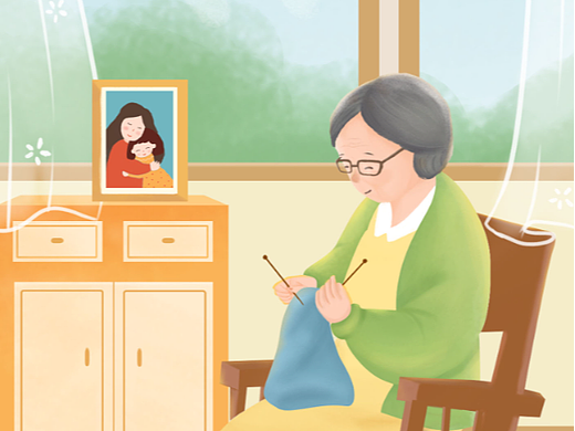 母亲节插画海报