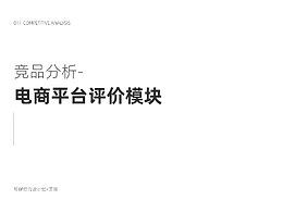 电商产品竞品分析