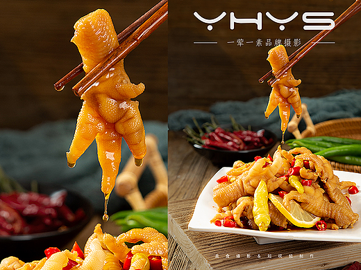 卤味凤爪 | 卤味美食图片拍摄 @7foto.cn
