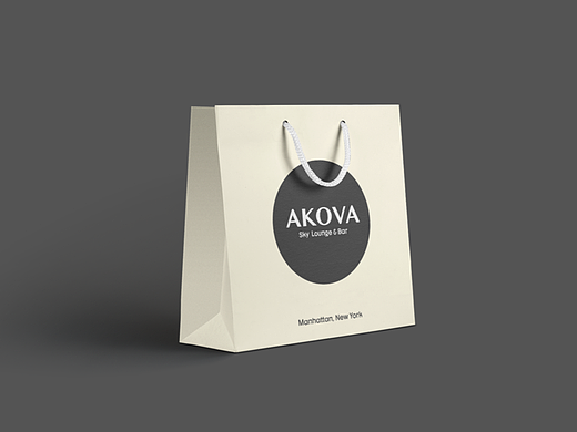 自创酒吧品牌AKOVA周边设计