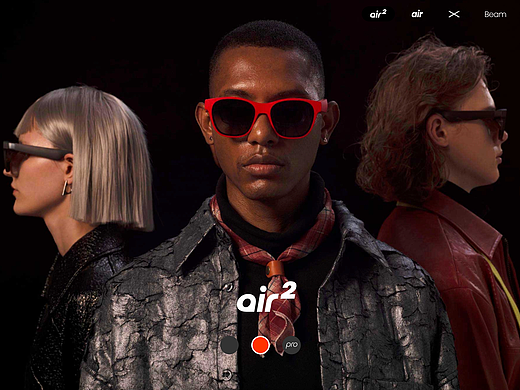 Official website interaction design