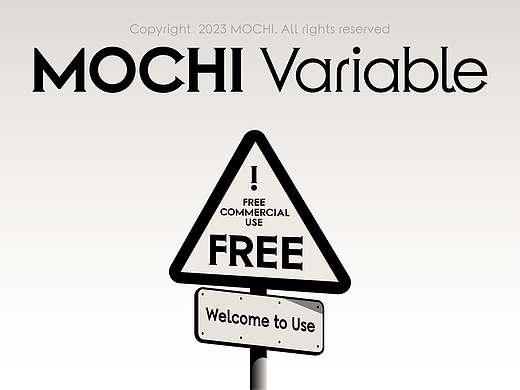 MOCHI Variable 免费商用可变英文字体