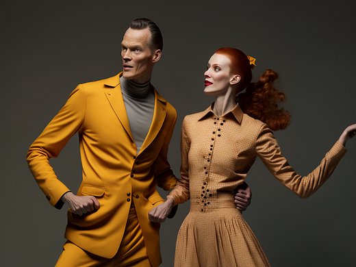 舞者时尚服装创意尝试